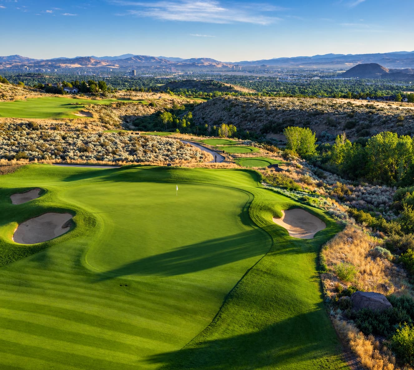 The Club at ArrowCreek golf course overlooking Reno Nevada