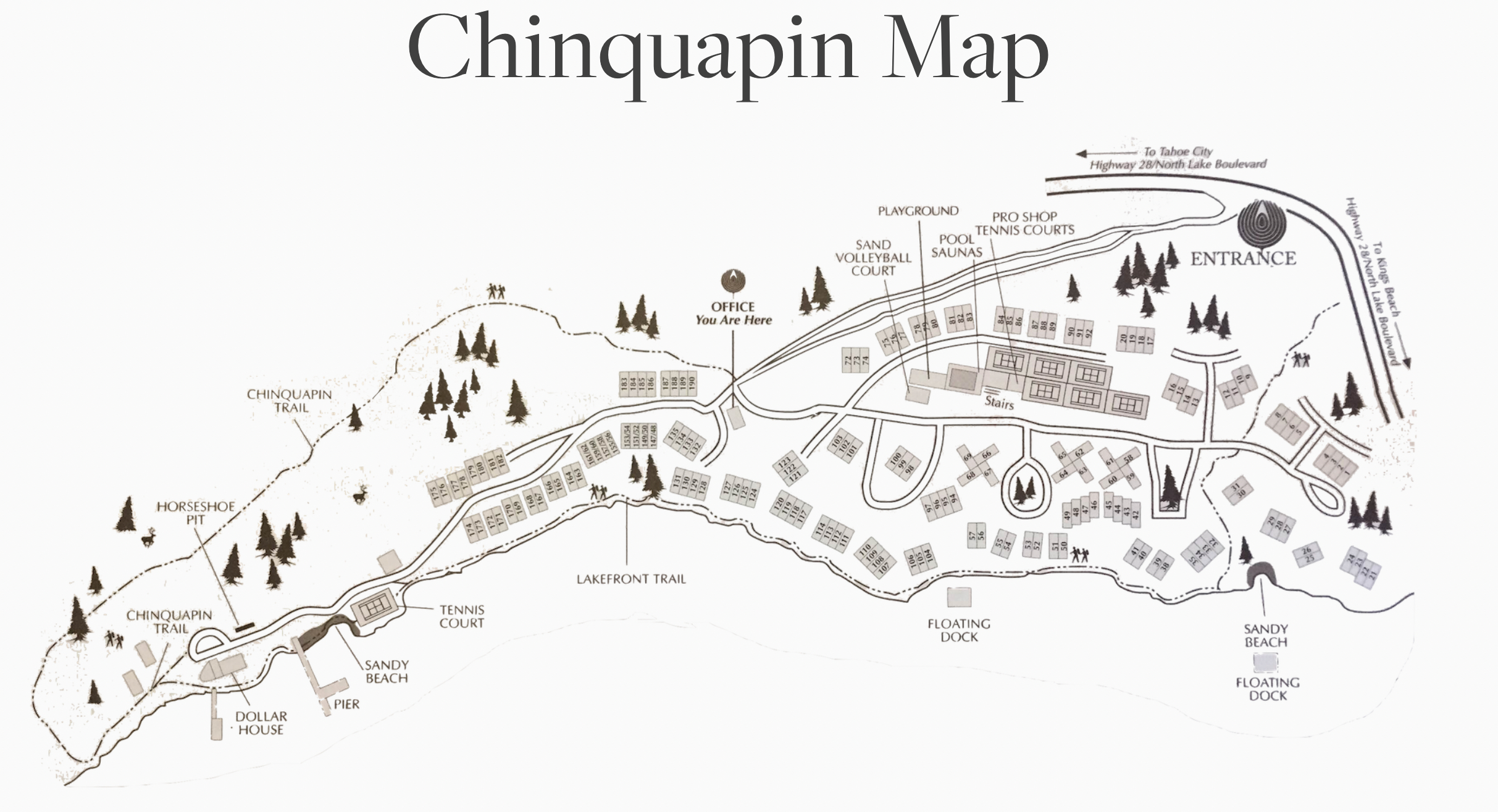 Chinquapin Tahoe Map